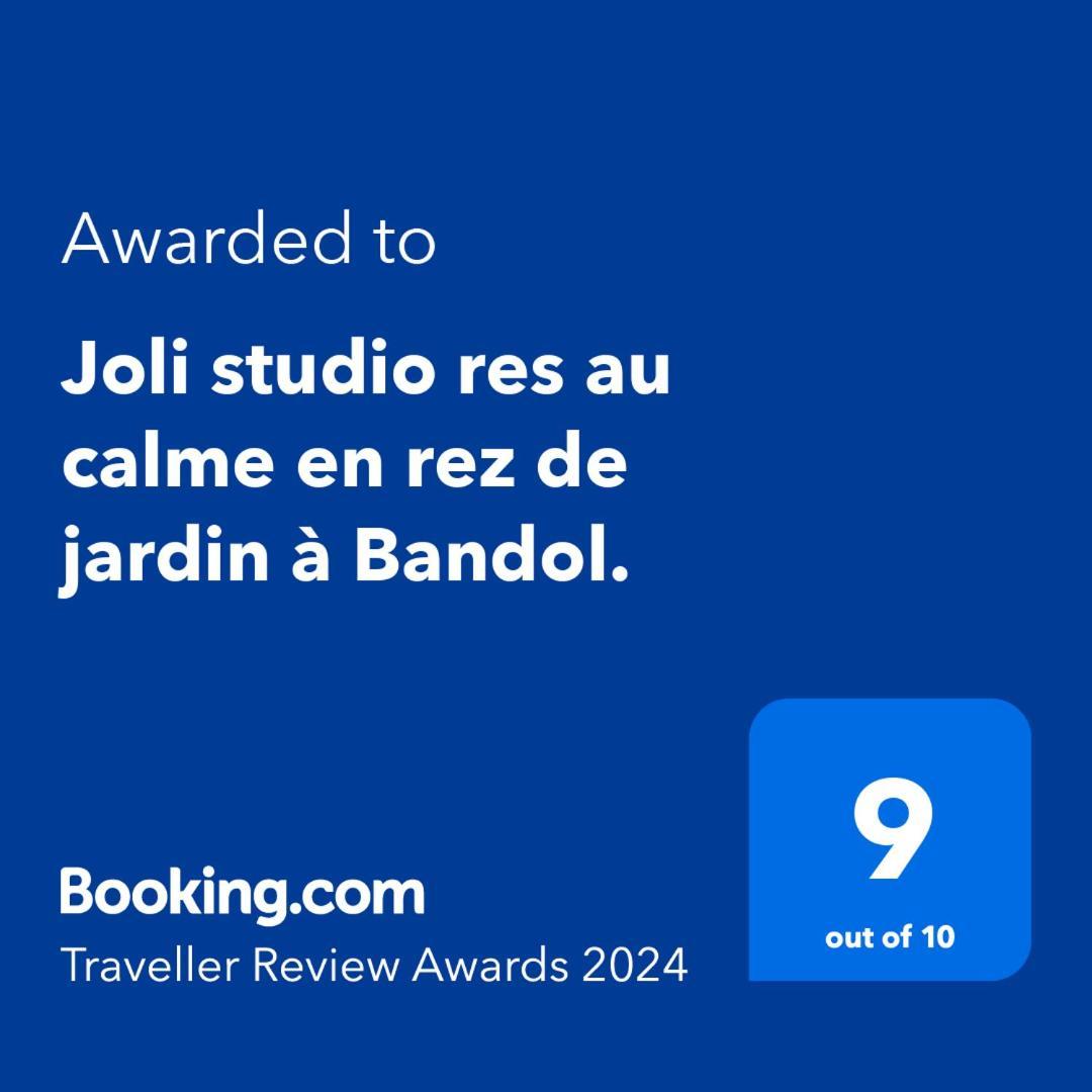 Joli Studio Res Au Calme En Rez De Jardin A Bandol. Exterior foto